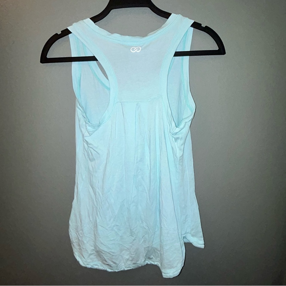 Calia by Carrie Underwood Scoop neck Razor Back Tank Top Workout Shirt teal S